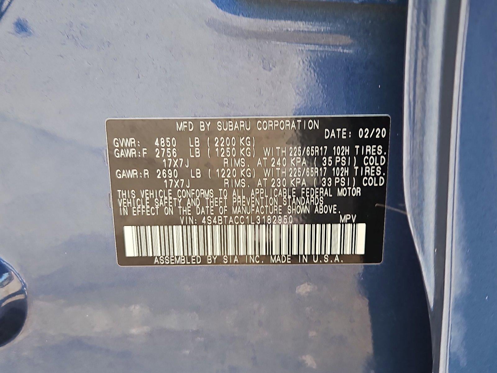 2020 Subaru Outback Premium CVT