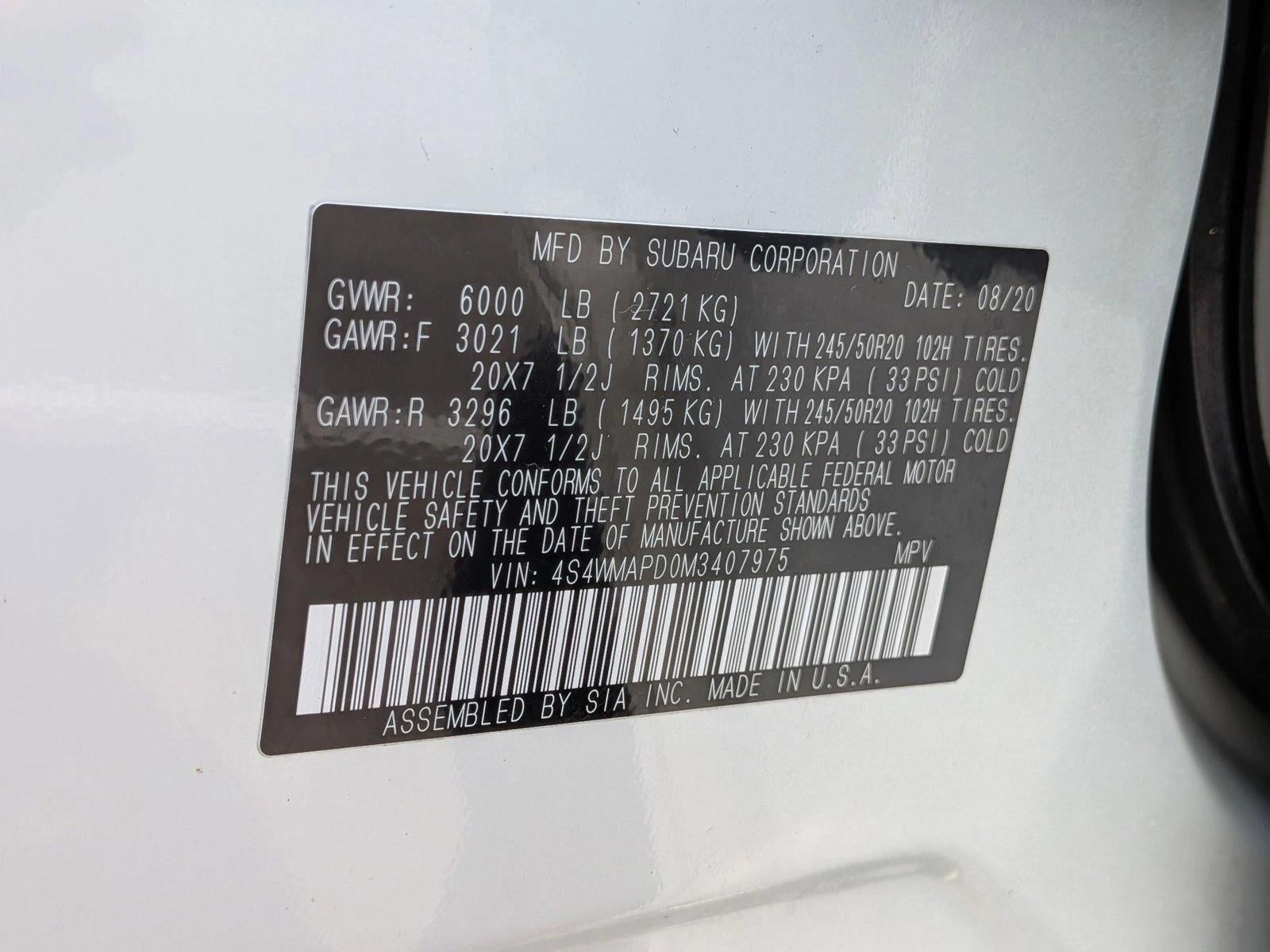 2021 Subaru Ascent Limited 7-Passenger
