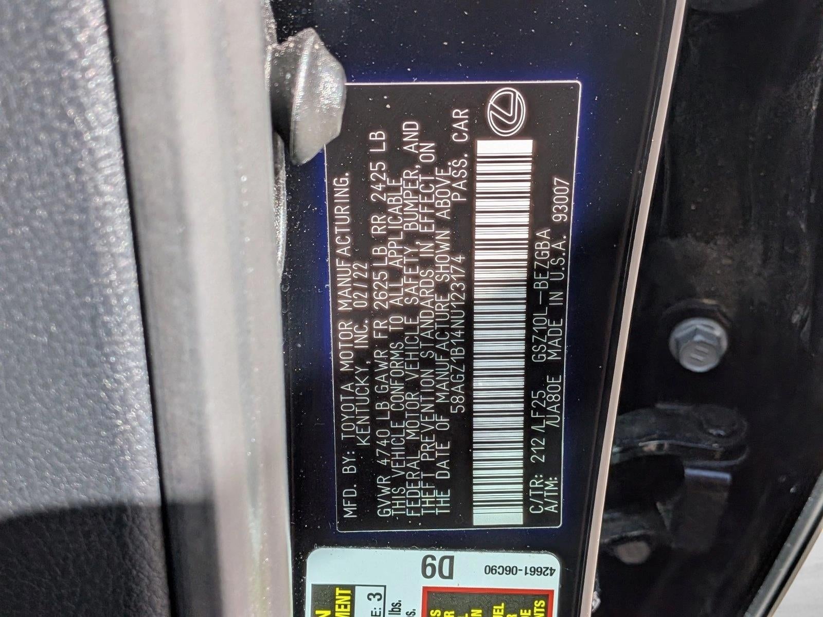 2022 Lexus ES 350 F SPORT FWD