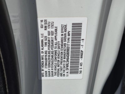 2016 Honda Odyssey EX-L with Navigation