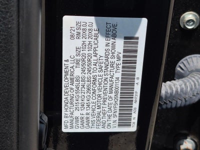 2022 Honda Pilot Special Edition 2WD