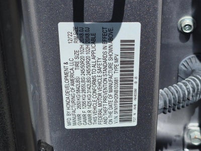 2022 Honda Pilot Special Edition AWD
