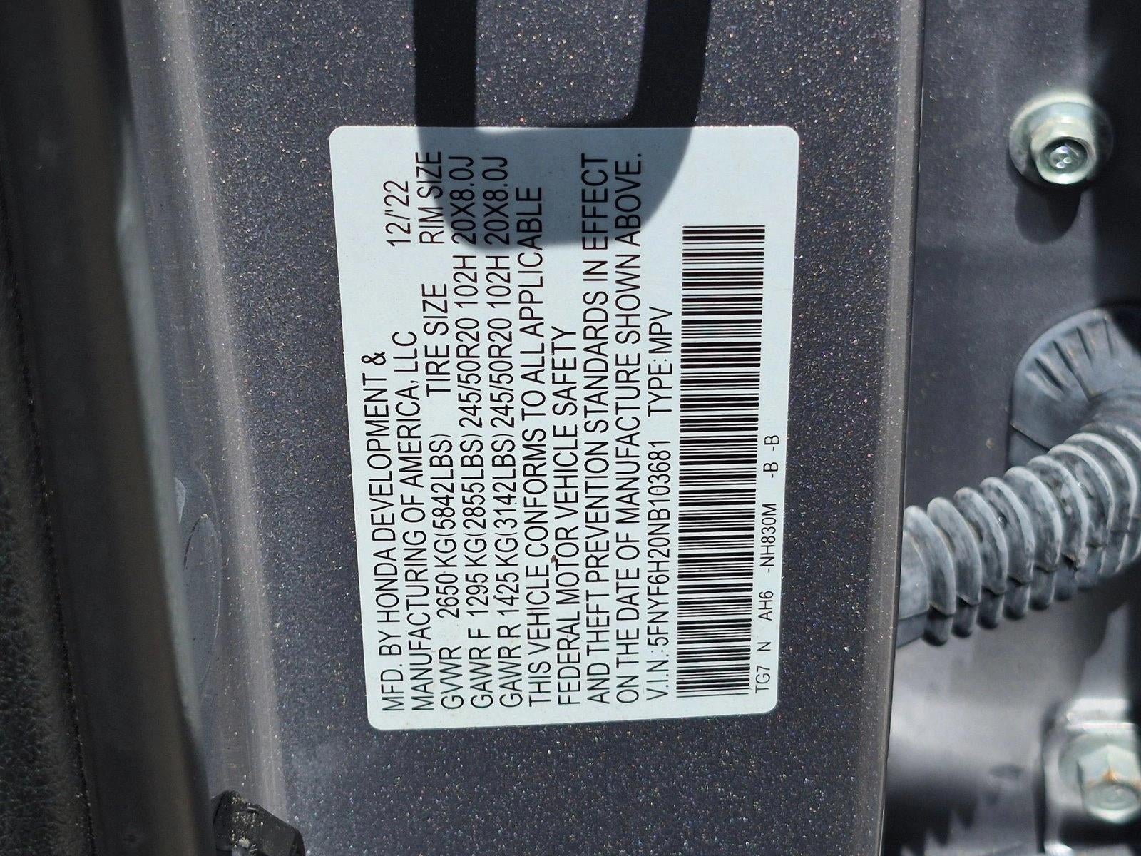 2022 Honda Pilot Special Edition AWD