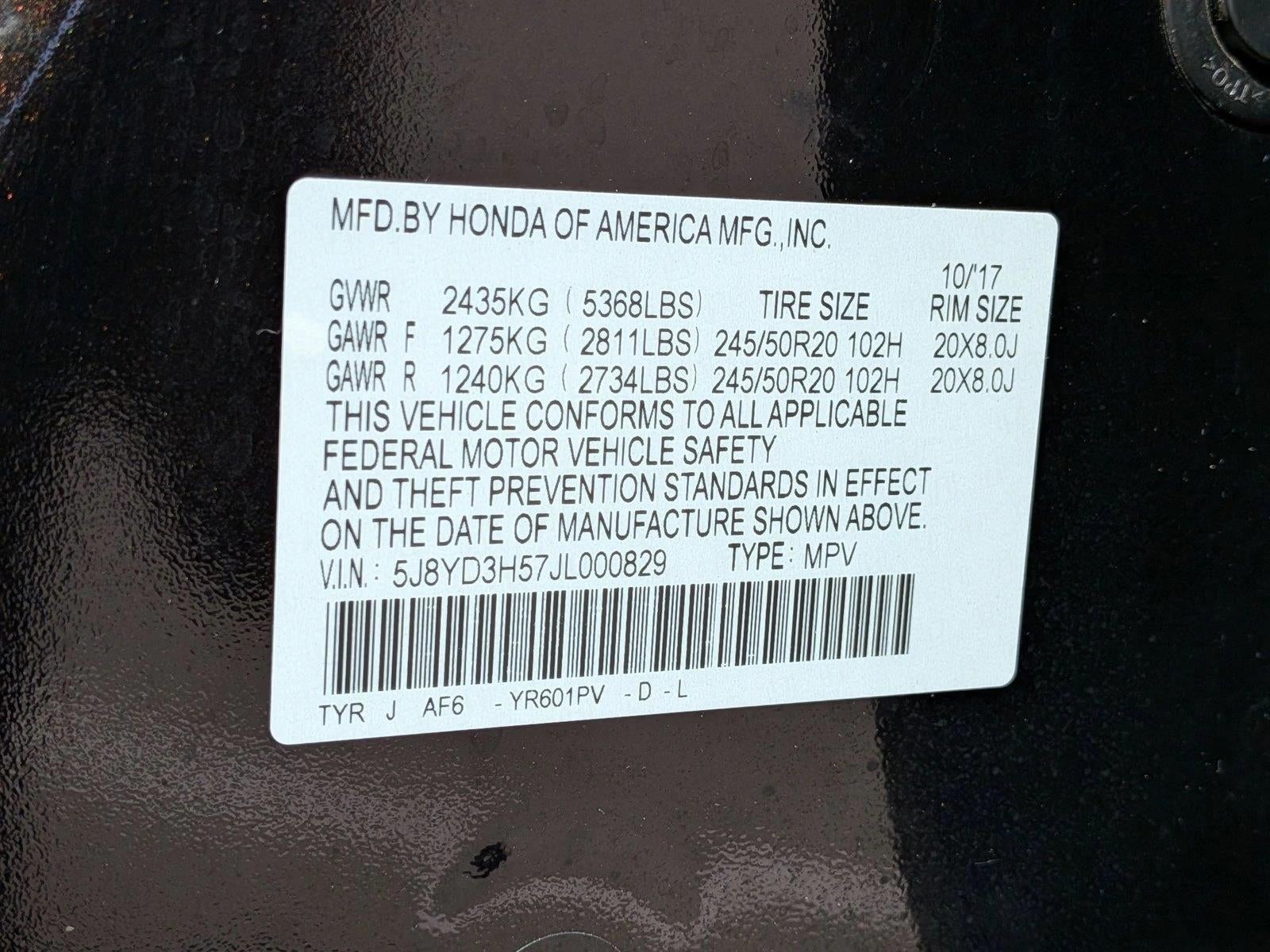 2018 Acura MDX FWD w/Technology Pkg