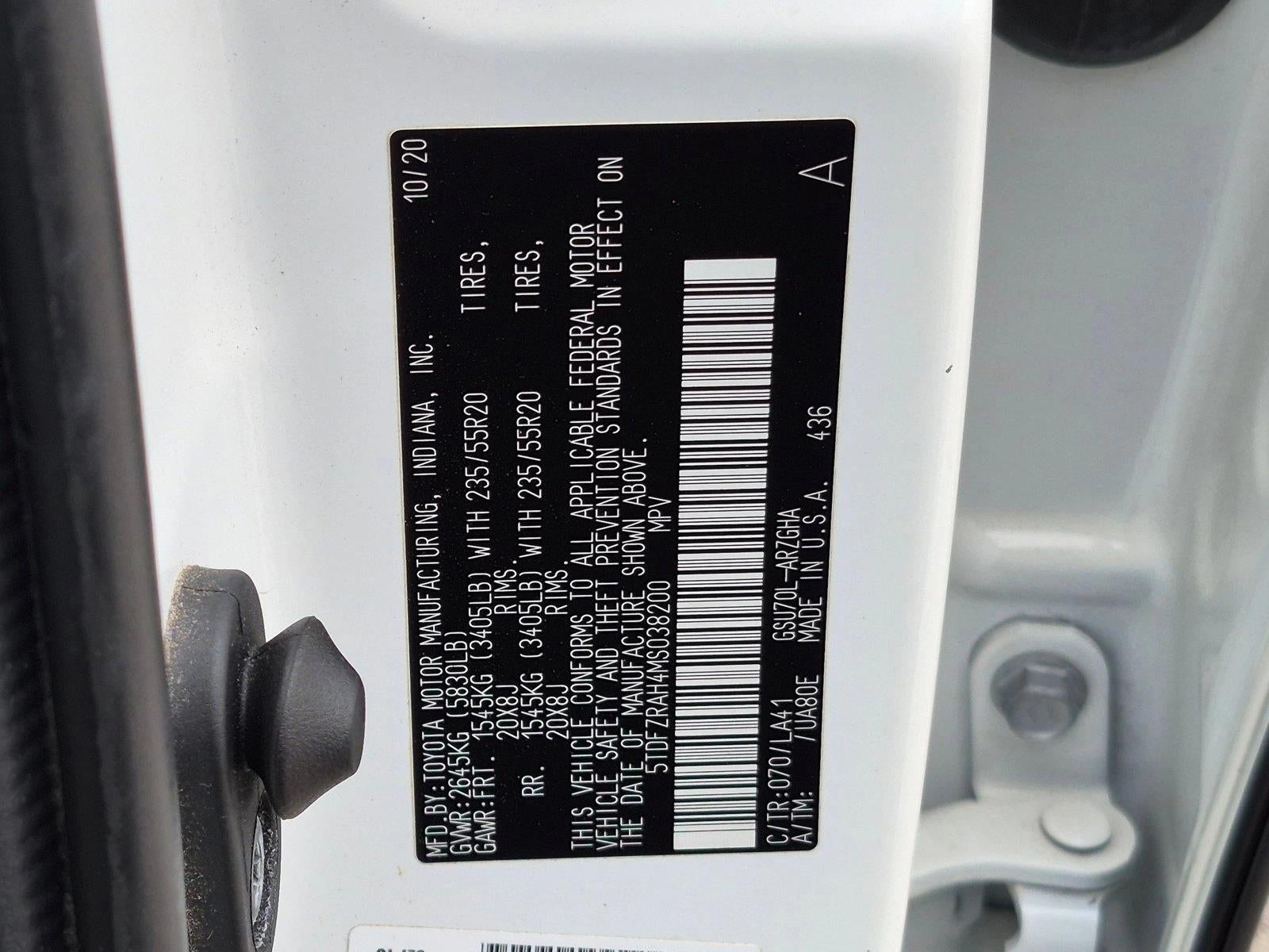 2021 Toyota Highlander Platinum FWD (Natl)