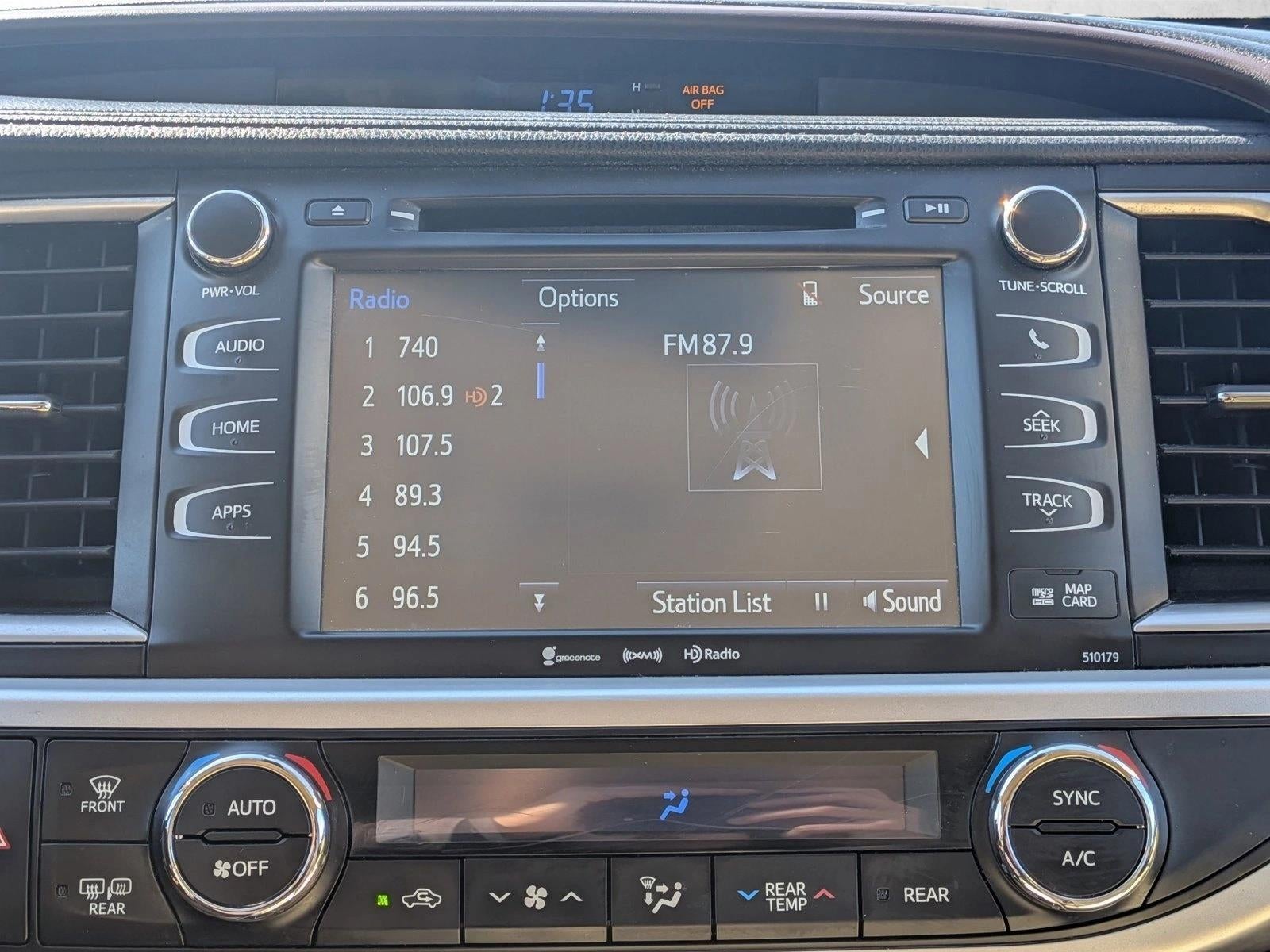 2017 Toyota Highlander XLE V6 AWD (Natl)