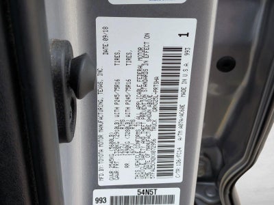 2019 Toyota Tacoma 2WD 2WD SR5 Double Cab 5' Bed V6 AT (Natl)