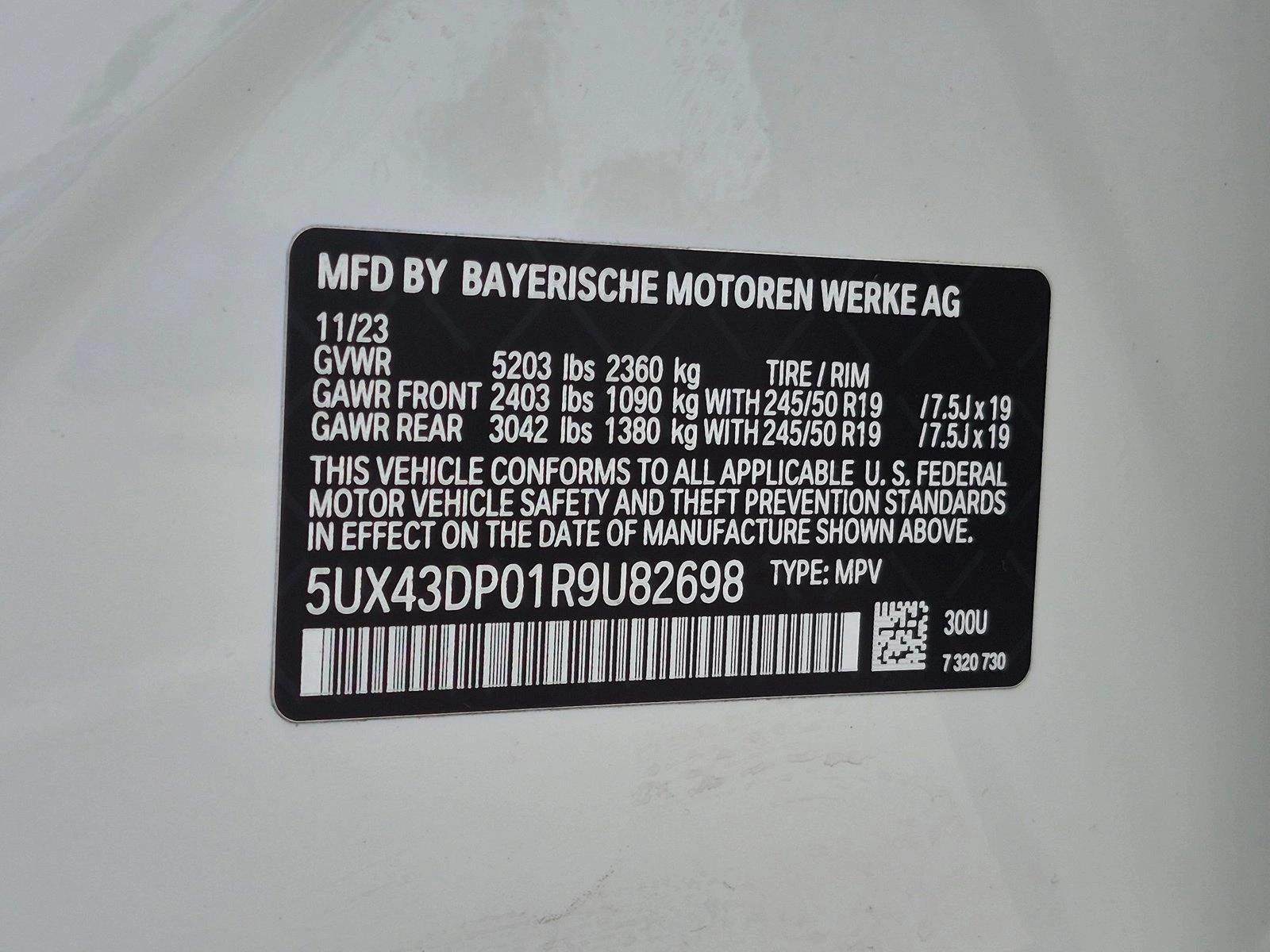2024 BMW X3 sDrive30i Sports Activity Vehicle