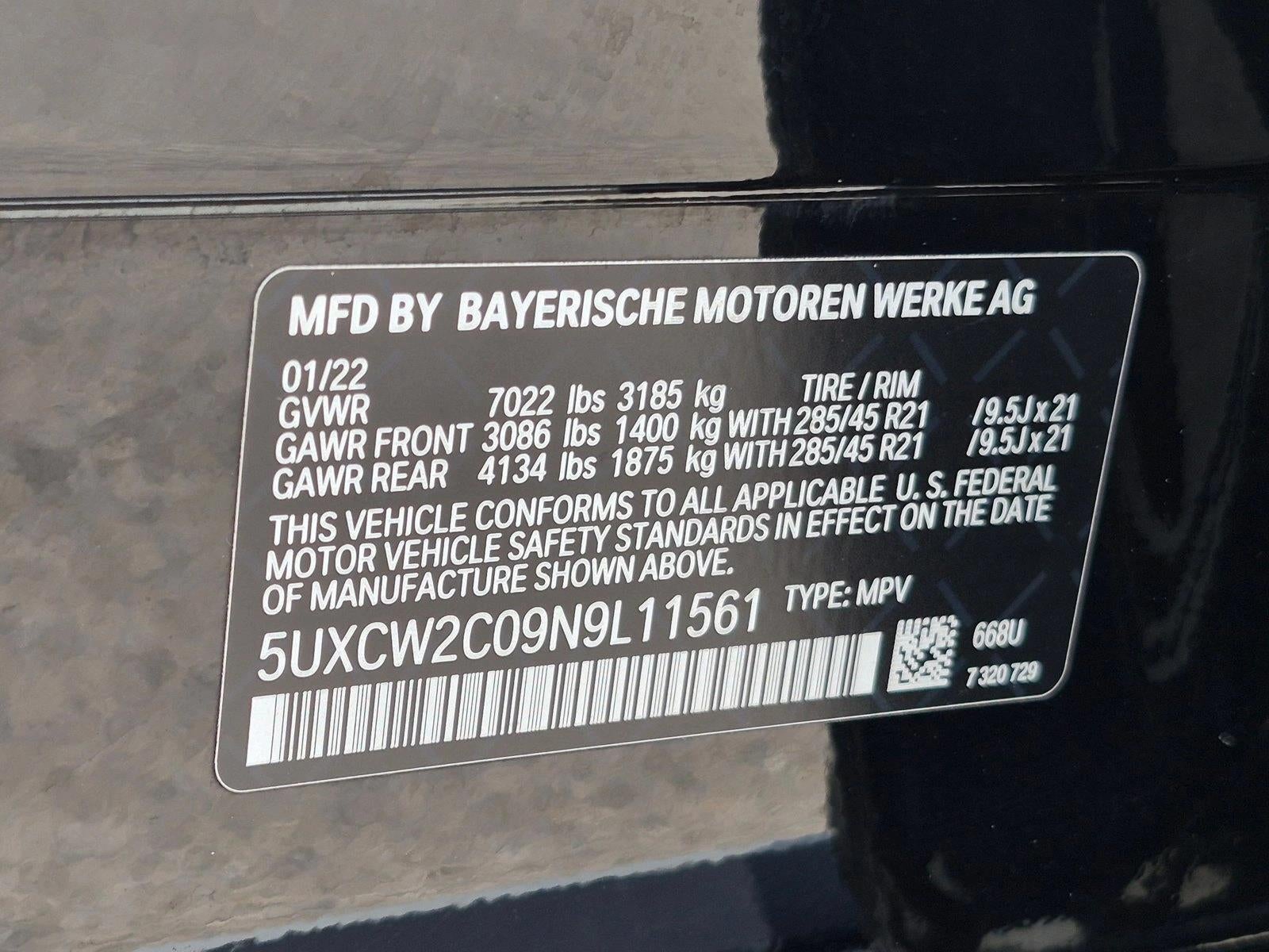 2022 BMW X7 xDrive40i Sports Activity Vehicle