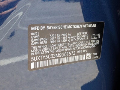2021 BMW X3 xDrive30i Sports Activity Vehicle