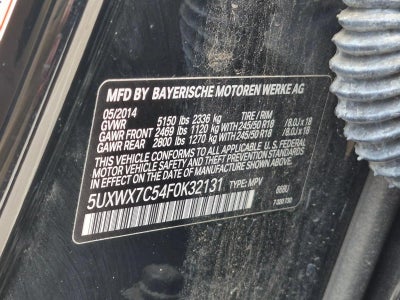 2015 BMW X3 xDrive35i AWD 4dr SAV