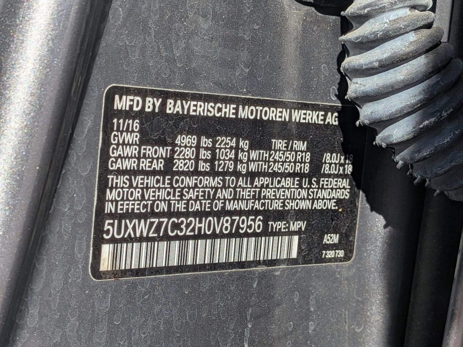 2017 BMW X3 sDrive28i Sports Activity Vehicle