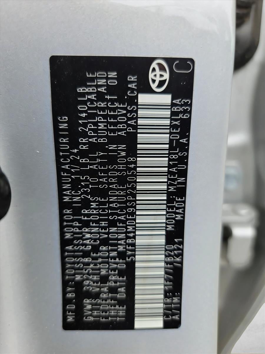 2025 Toyota Corolla LE CVT (Natl)