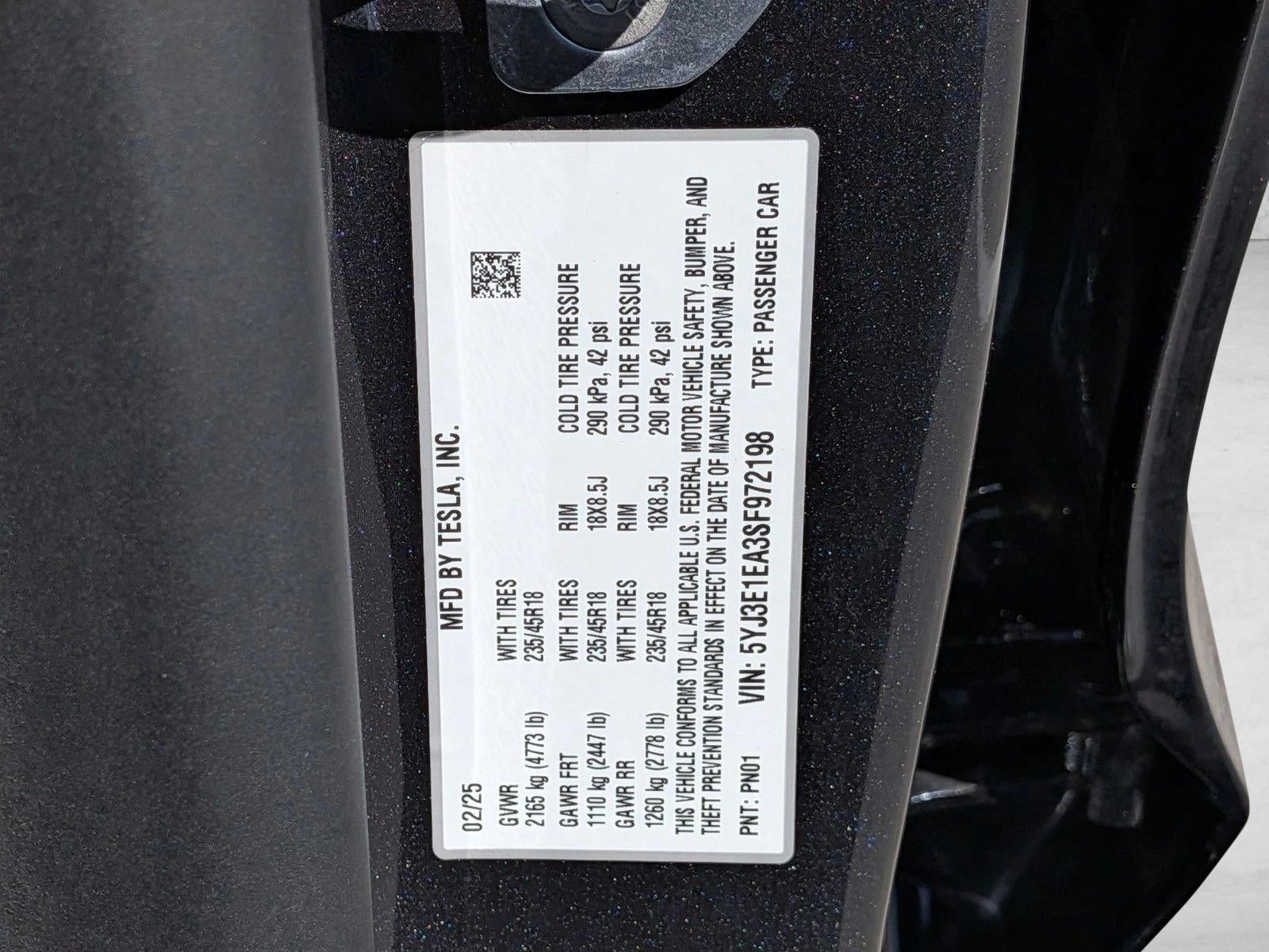 2025 Tesla Model 3 Long Range RWD