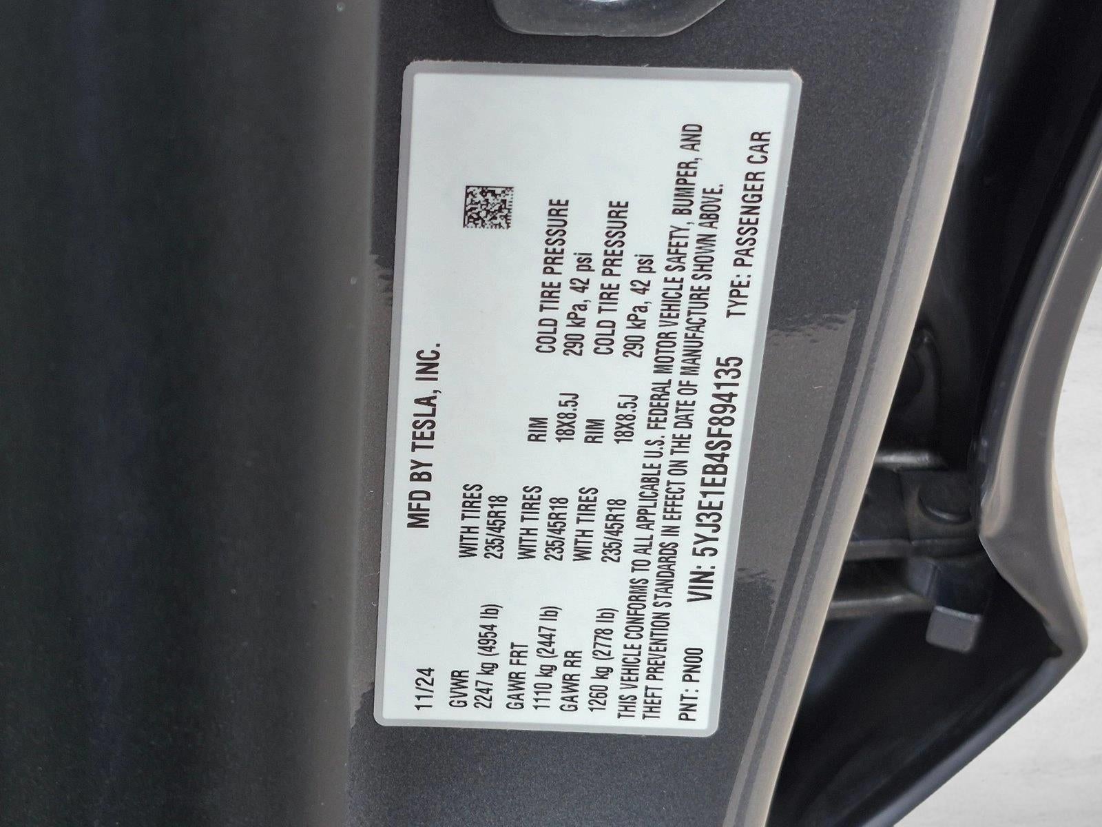 2025 Tesla Model 3 Long Range AWD