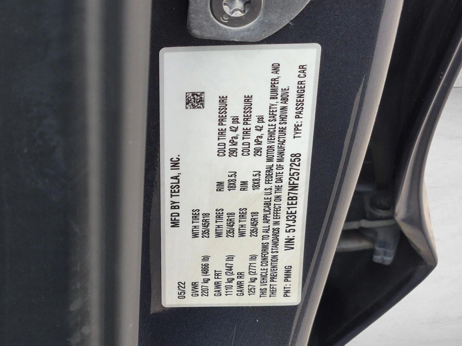 2022 Tesla Model 3 Long Range AWD *Ltd Avail*