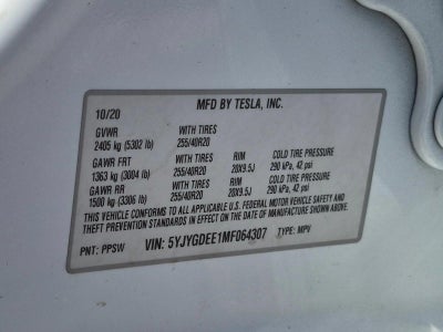 2021 Tesla Model Y Long Range AWD