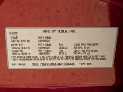 2022 Tesla Model Y Long Range AWD