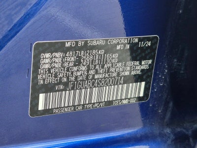 2025 Subaru Impreza AWD