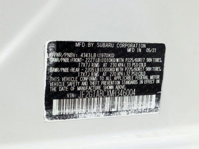 2021 Subaru Crosstrek CVT