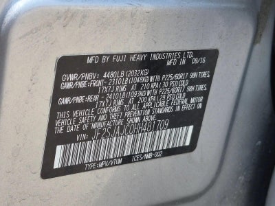 2017 Subaru Forester 2.5i Limited CVT