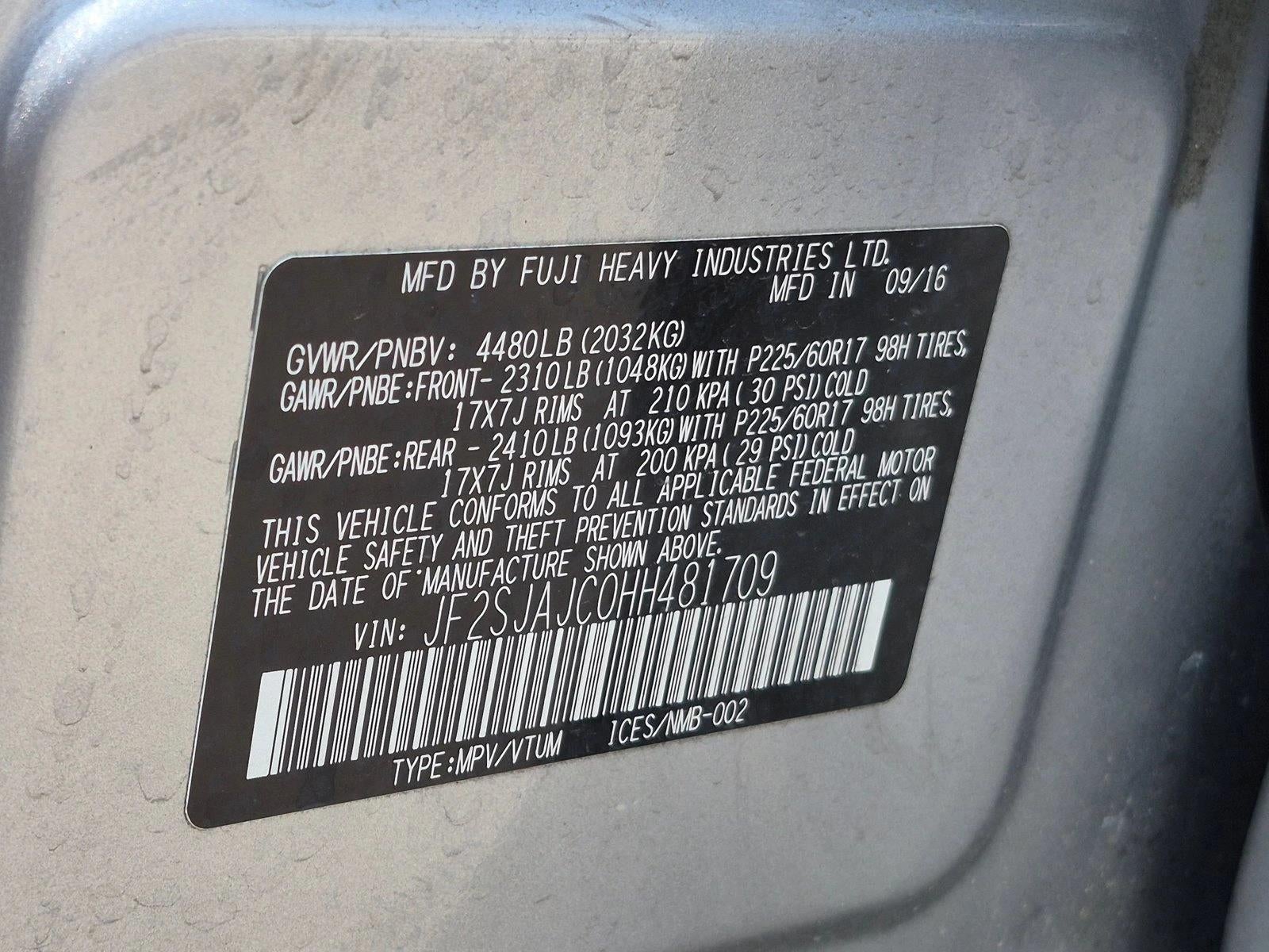 2017 Subaru Forester 2.5i Limited CVT