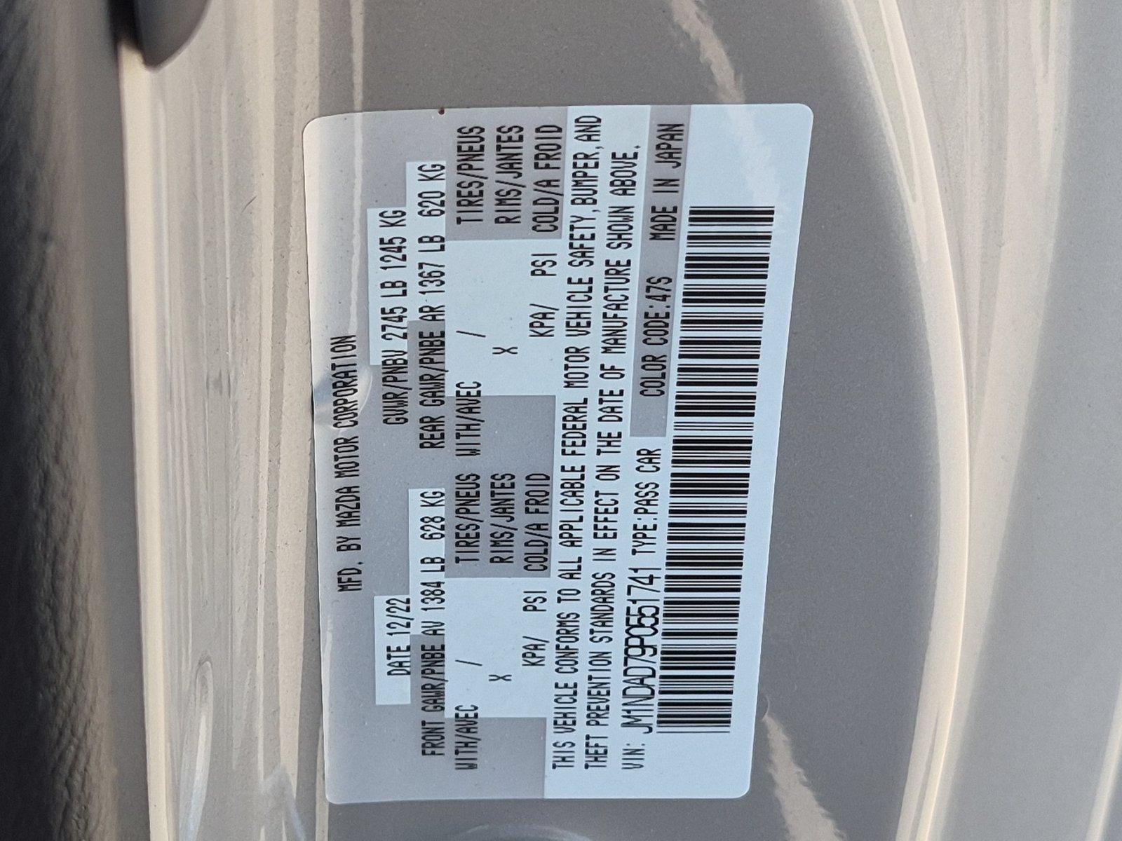 2023 Mazda Mazda MX-5 Miata Grand Touring Manual