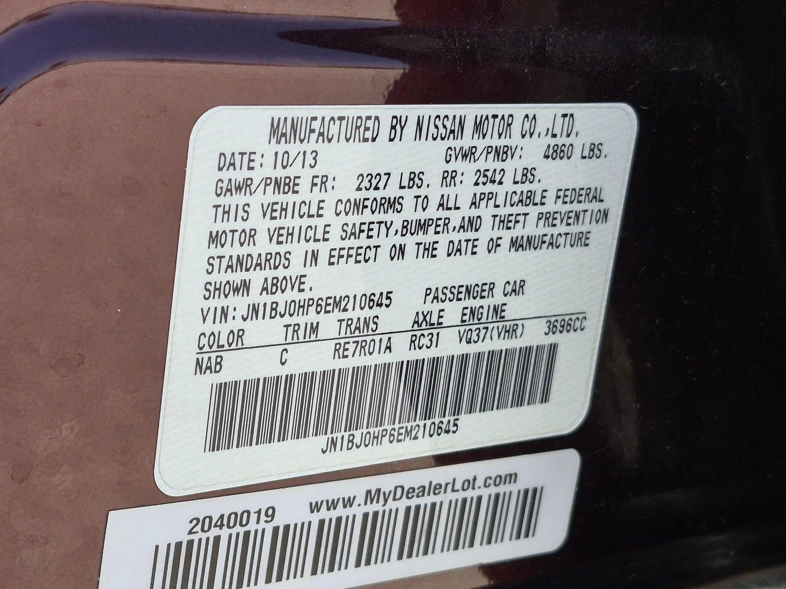 2014 INFINITI QX50 RWD 4dr Journey