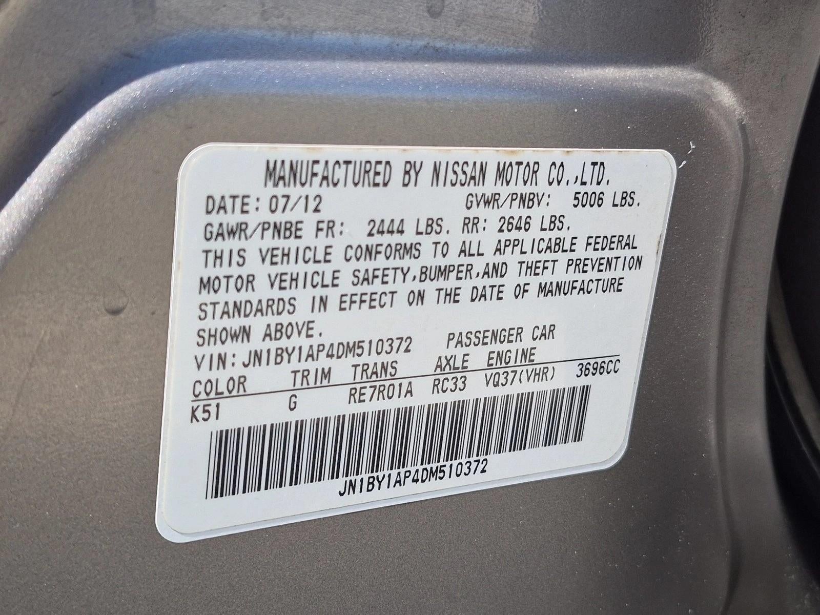 2013 INFINITI M37 Base