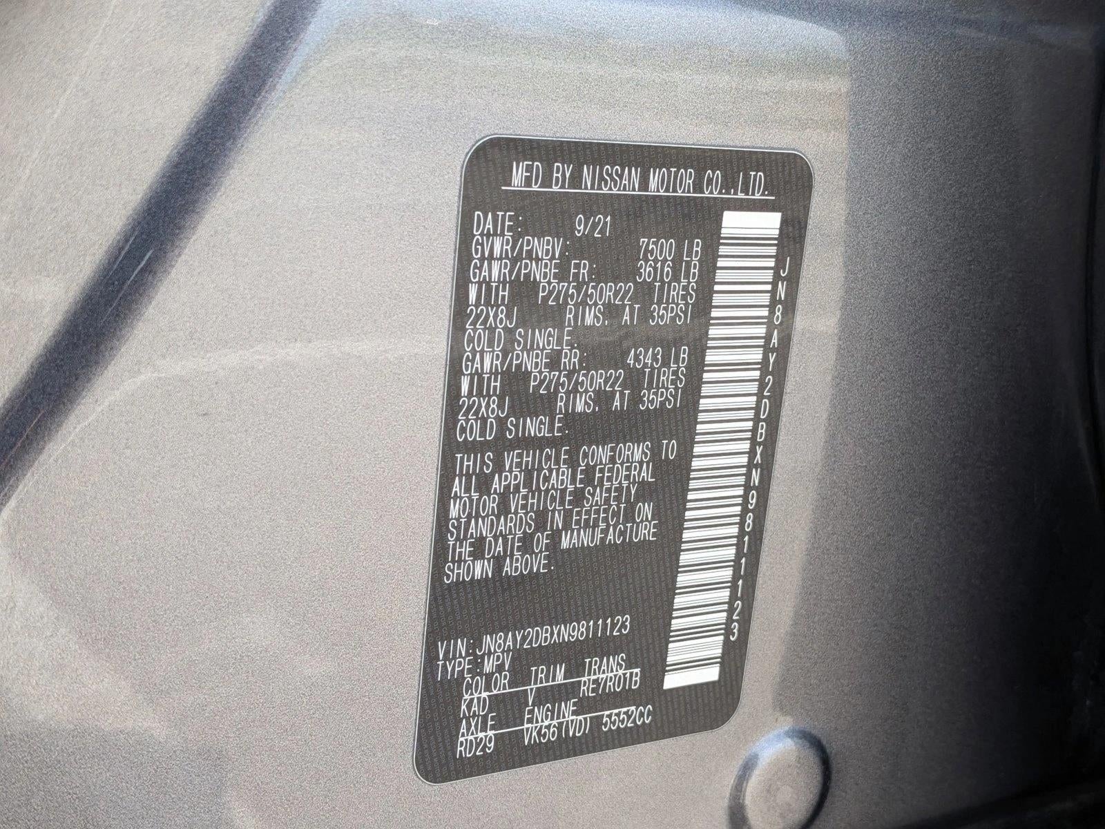 2022 Nissan Armada 4x4 Platinum