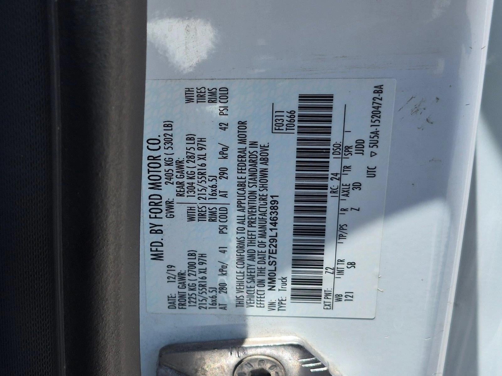 2020 Ford Transit Connect Van XL LWB w/Rear Symmetrical Doors