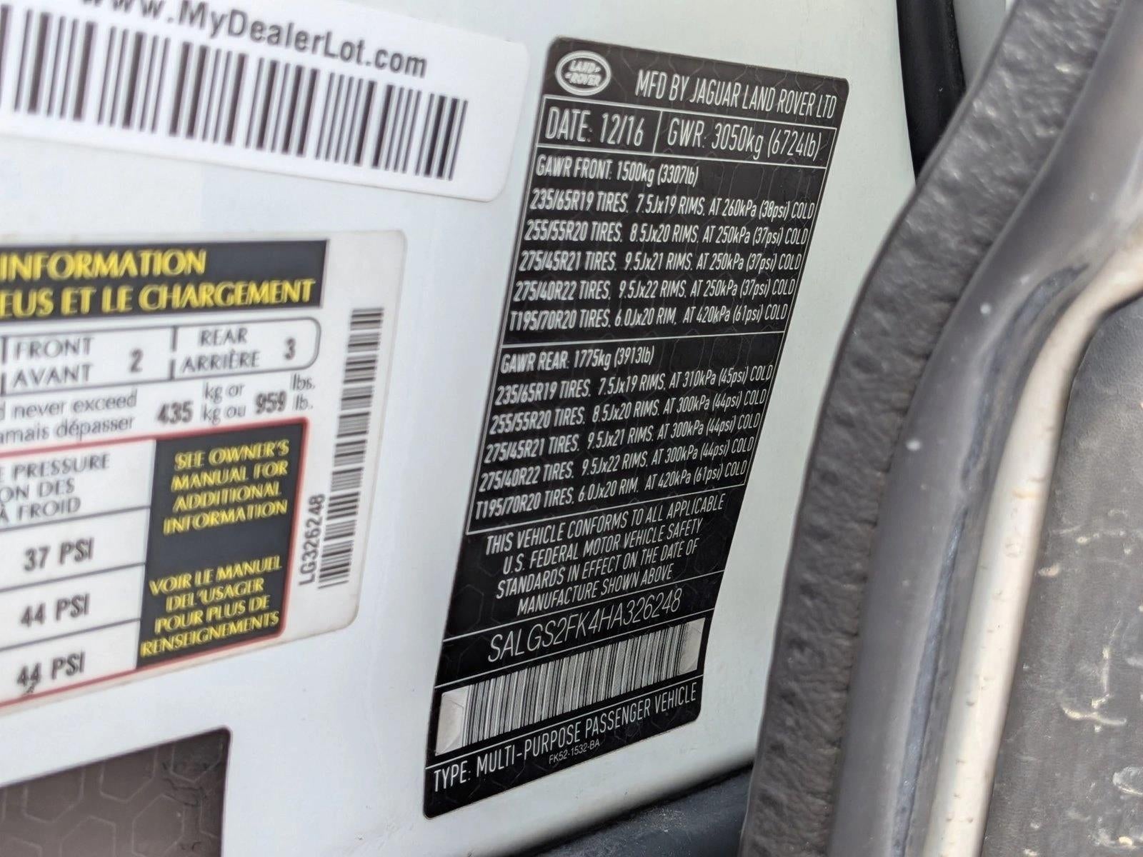 2017 Land Rover Range Rover Td6 Diesel HSE SWB