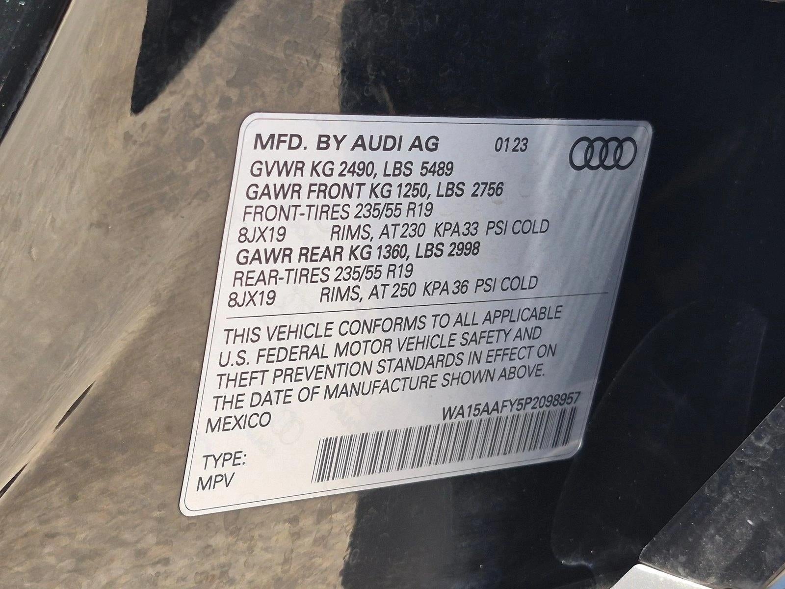 2023 Audi Q5 Sportback S line Premium Plus 45 TFSI quattro