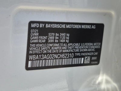 2022 BMW 530e Plug-In Hybrid
