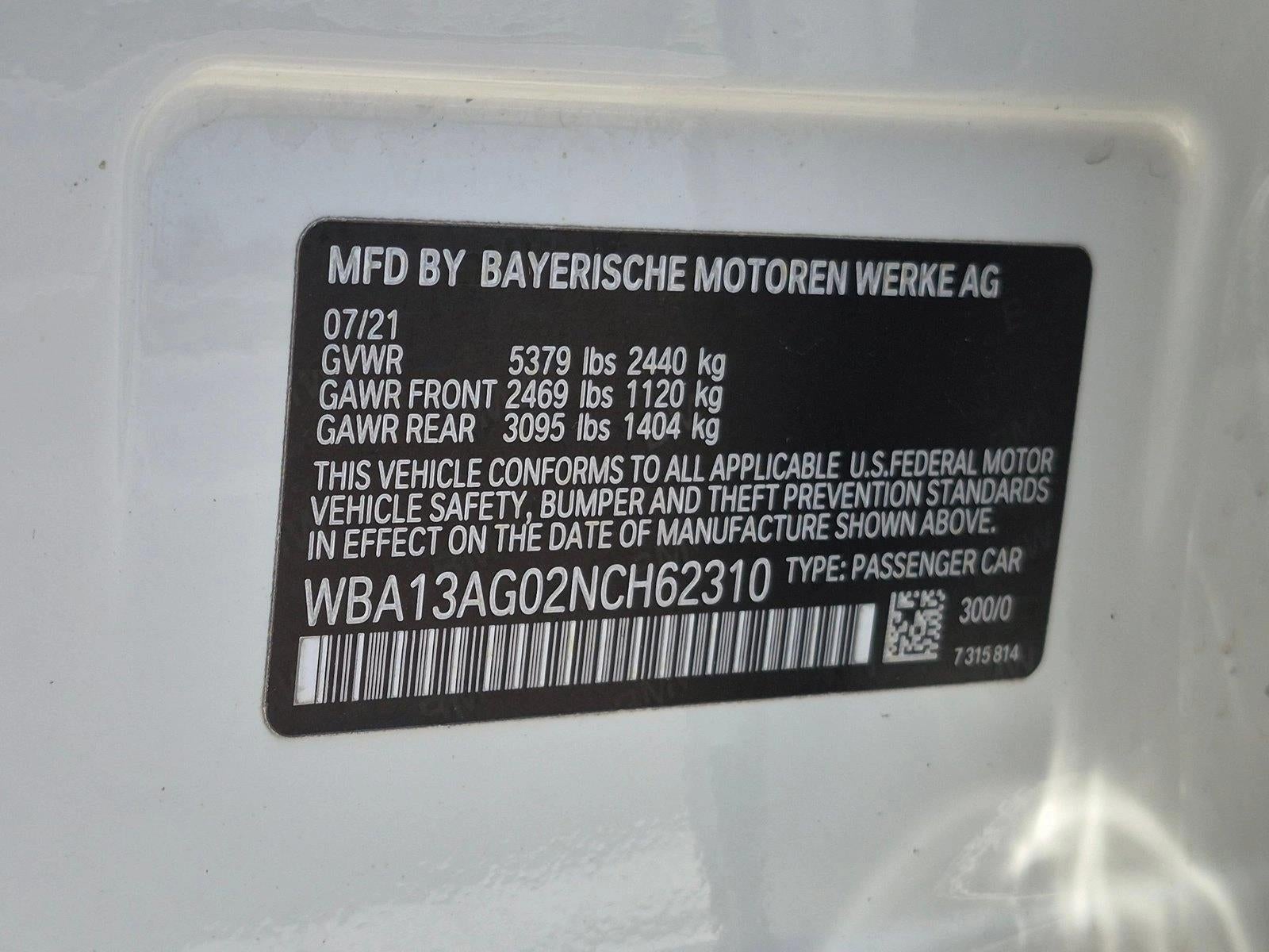 2022 BMW 530e Plug-In Hybrid
