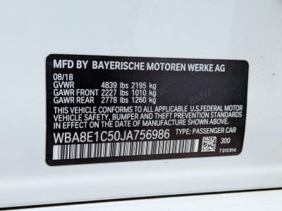 2018 BMW 330e iPerformance Plug-In Hybrid