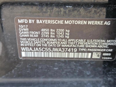2018 BMW 530i Sedan