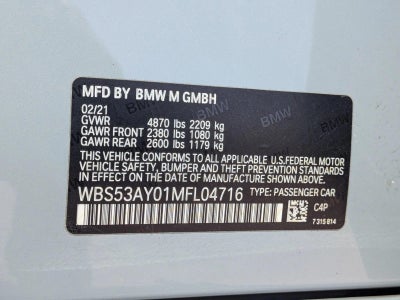 2021 BMW M3 M3 Sedan