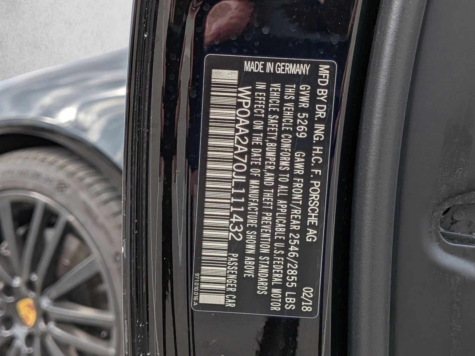 2018 Porsche Panamera RWD