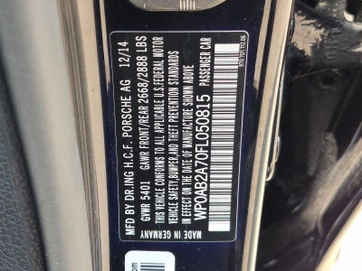 2015 Porsche Panamera 4dr HB 4S
