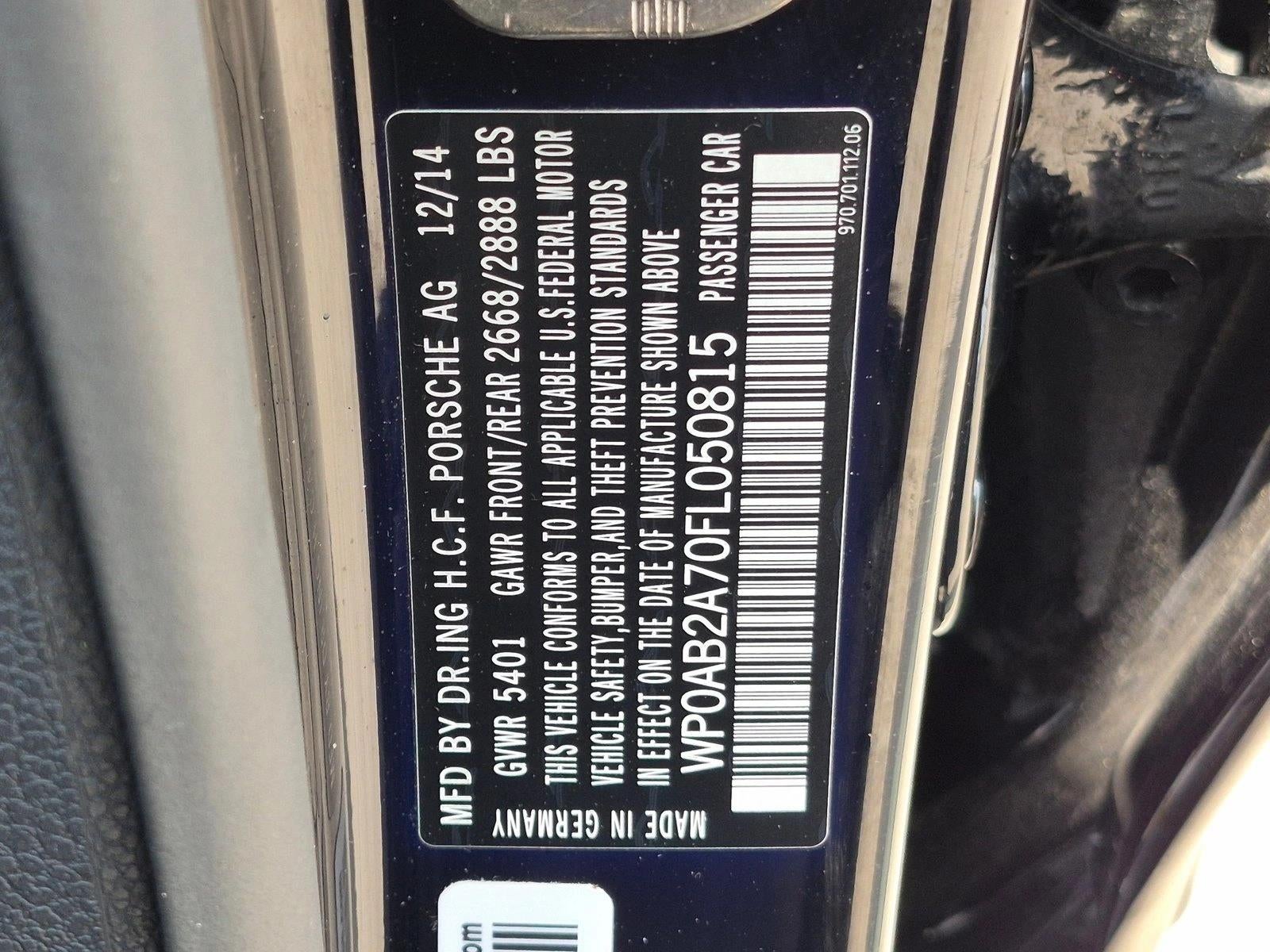 2015 Porsche Panamera 4dr HB 4S