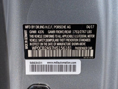 2017 Porsche 911 Carrera GTS Cabriolet