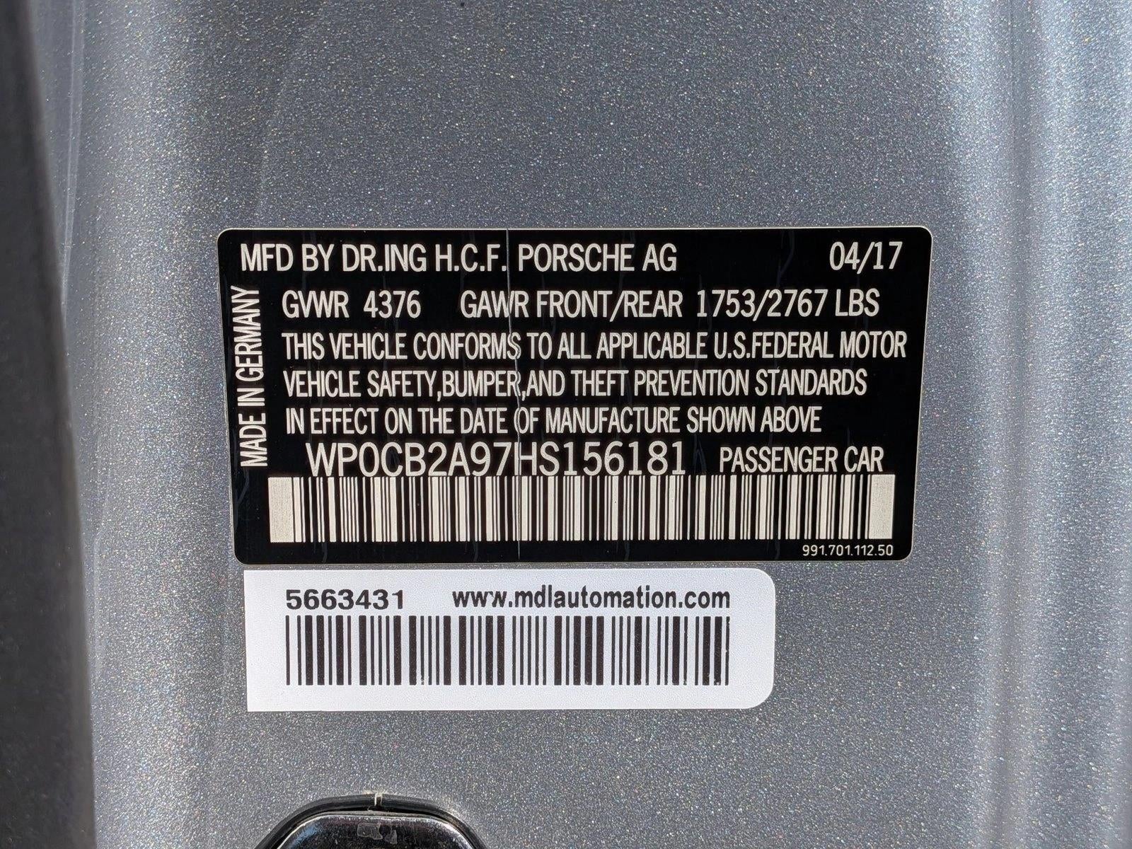 2017 Porsche 911 Carrera GTS Cabriolet