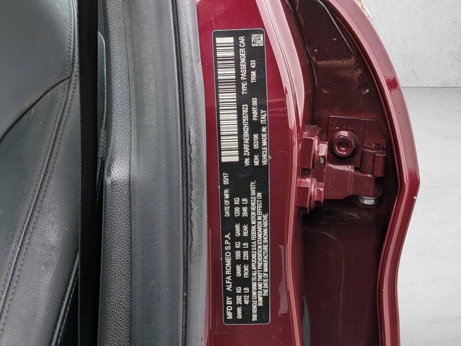 2017 Alfa Romeo Giulia RWD