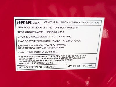 2022 Ferrari Portofino M Convertible